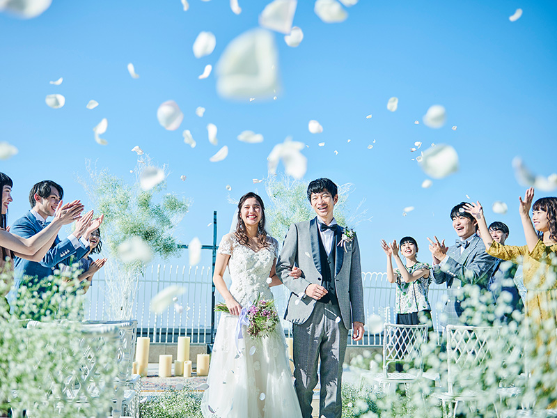 挙式会場（テラスチャペル） 銀座の結婚式場・ウェディング 【公式 